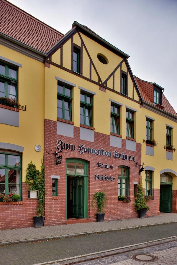 Gasthaus Und Pension "Zum Hauenden Schwein" Wörlitz المظهر الخارجي الصورة